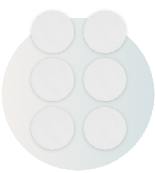 Washable 6x Cotton Breast Pads