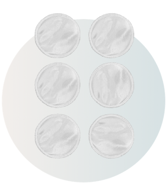 Washable 6x Silk Breast Pads