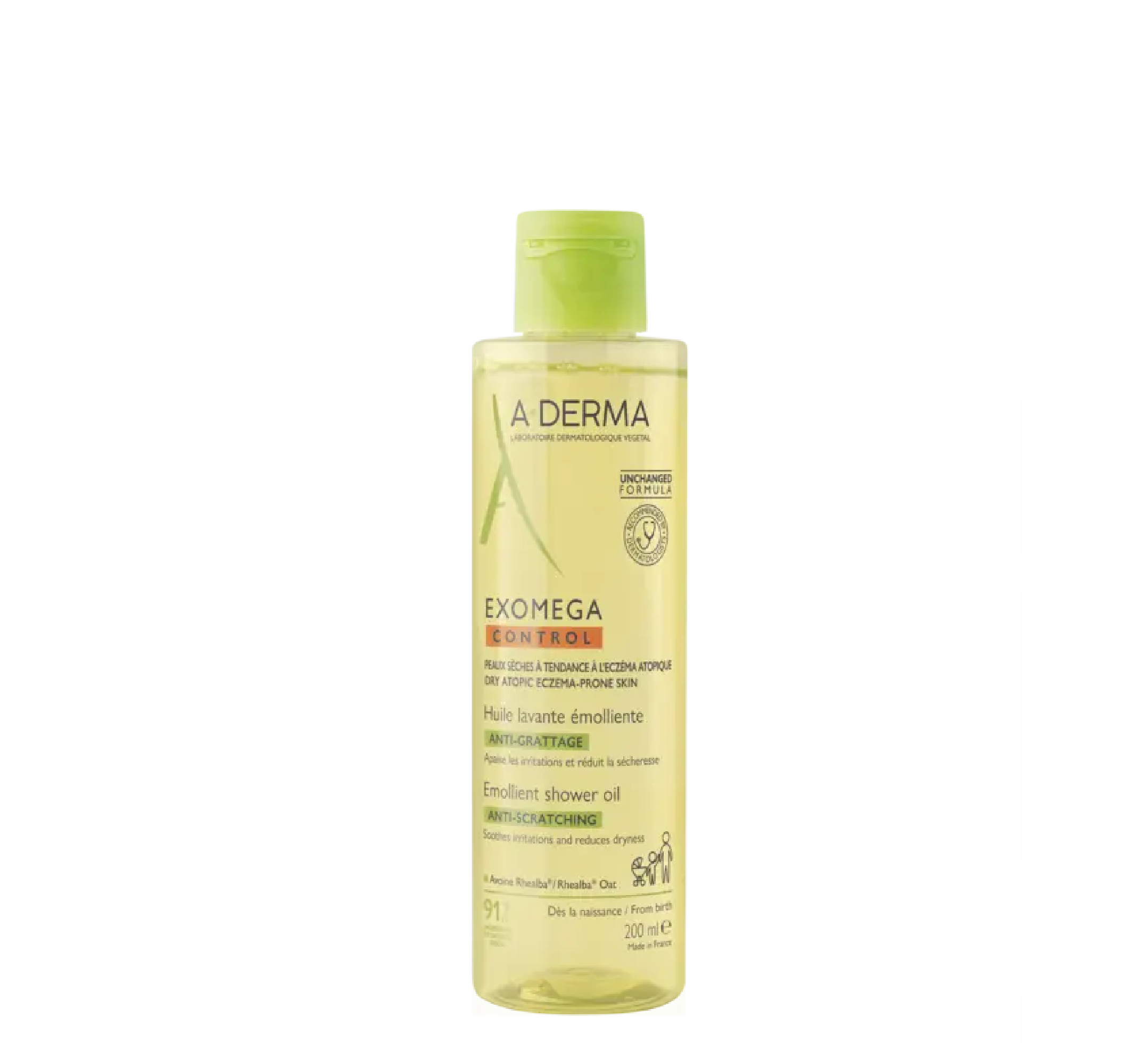 A-Derma EXOMEGA CONTROL Anti-itch Emollient Shower Oil *200ml A-Derma EXOMEGA CONTROL Anti-itch Emollient Shower Oil *200ml