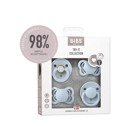 Bibs Try-it Collection Biberon Rrens Size 1 (0-6 muajsh)