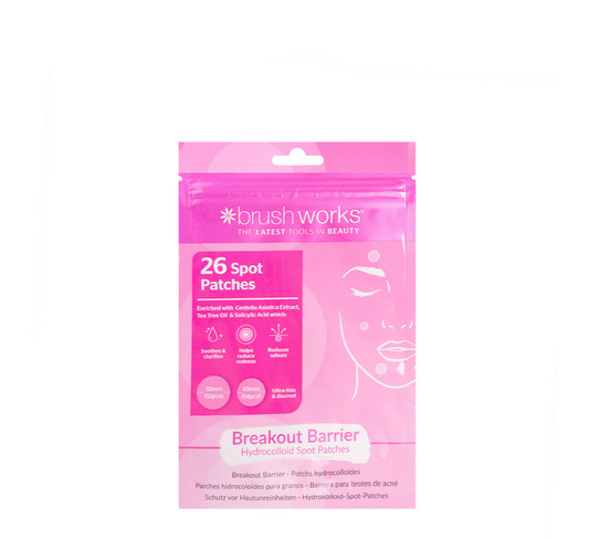Brushworks Breakout Barrier Hydrocolloid Spot Patches *26pcs