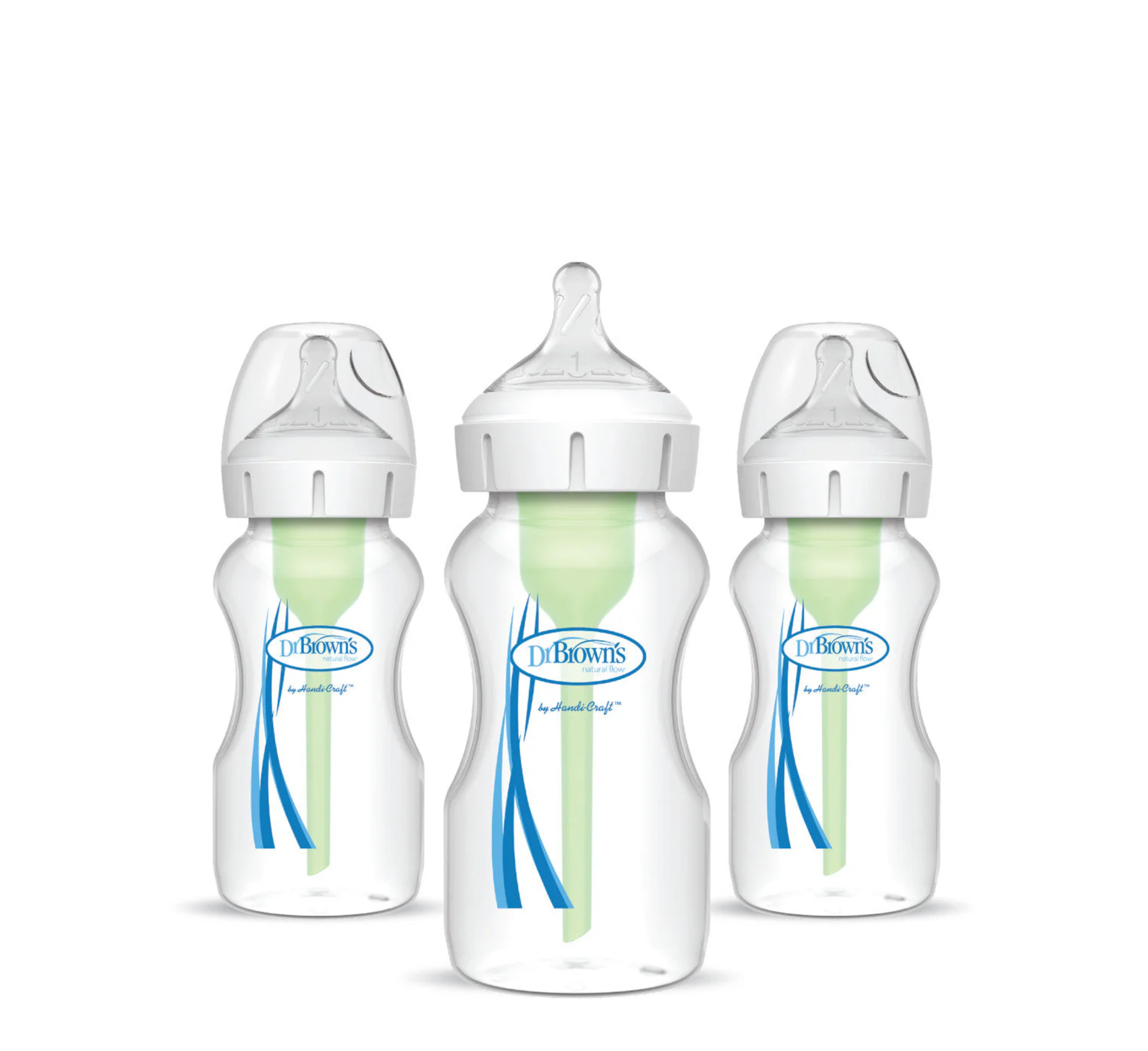 Dr Brown's Options+ Wide Neck Baby Bottles Triple Pack *270ml Dr Brown's Options+ Wide Neck Baby Bottles Triple Pack *270ml