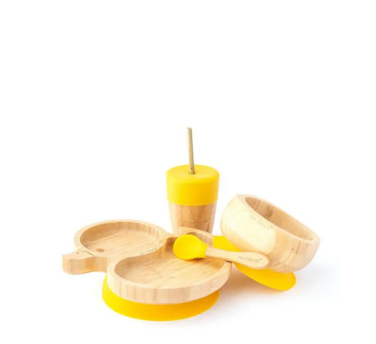 Eco Rascals Bamboo Duck Plate Weaning Gift Set