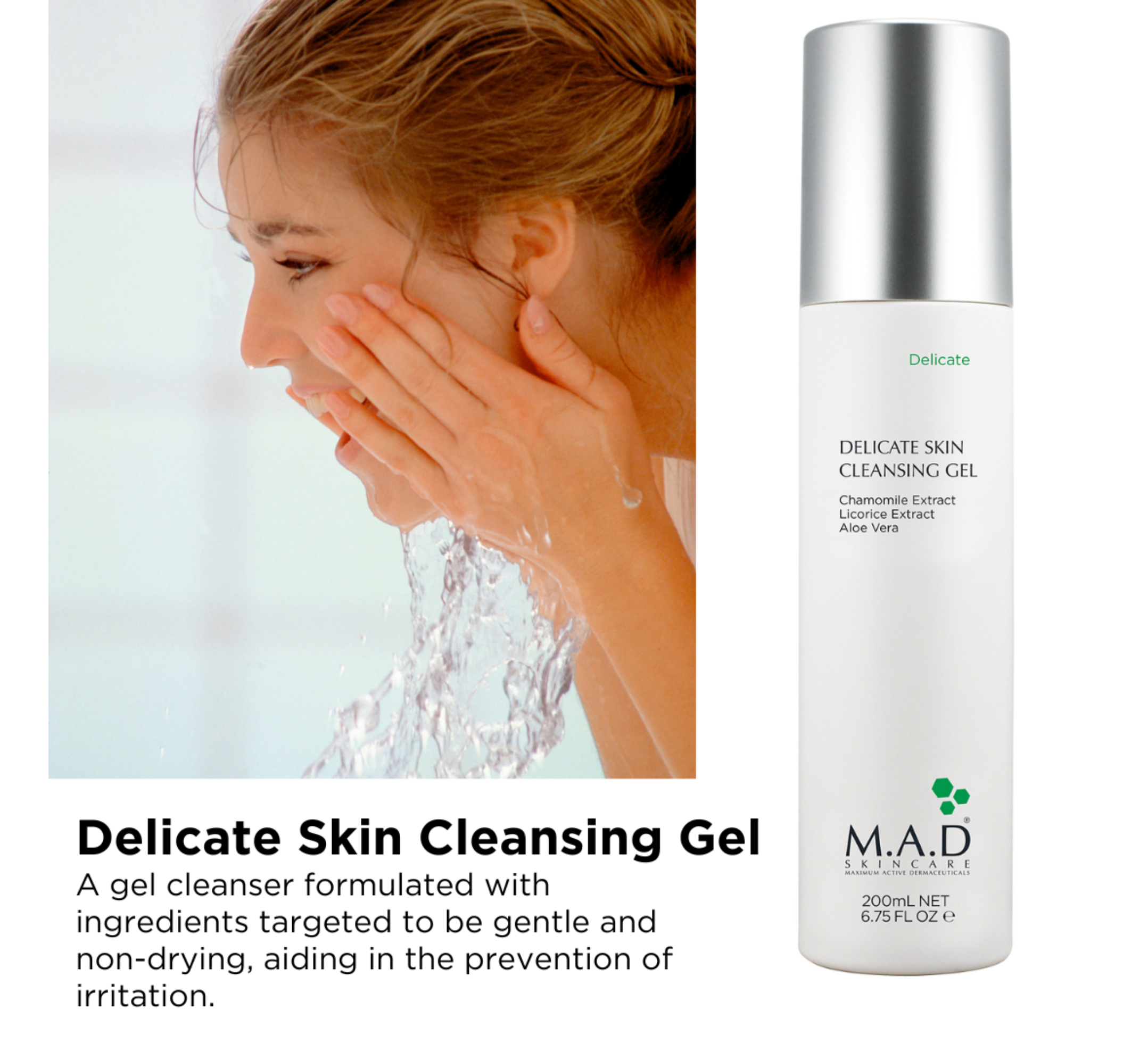 MAD Delicate Skin Cleansing Gel *200ml MAD Delicate Skin Cleansing Gel *200ml