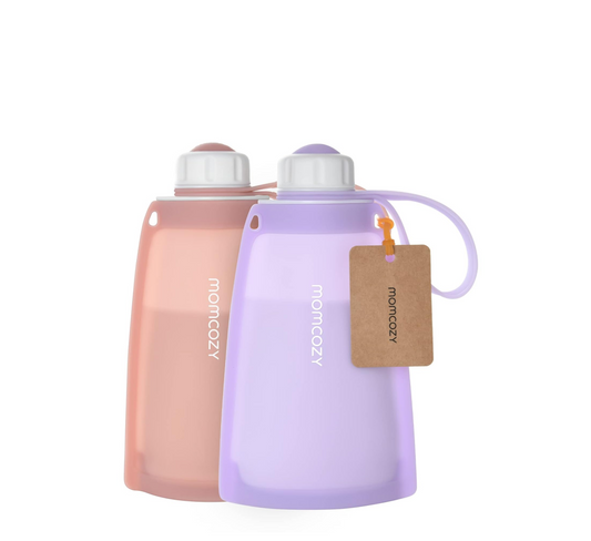 Momcozy Reusable Silicone Breastmilk Bags for Breastfeeding *2pcs