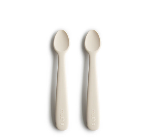 Mushie Silicone Feeding Spoons 2-Pack (6 months+)