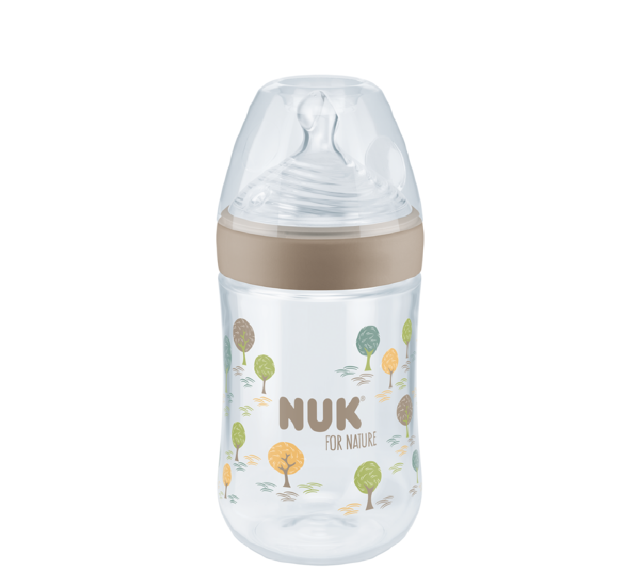 NUK FOR NATURE Shishe Plastike Silikoni Anti-Colic Medium Flow 0m+ *260ml (temp. control) NUK FOR NATURE Shishe Plastike Silikoni Anti-Colic Medium Flow 0m+ *260ml (temp. control)