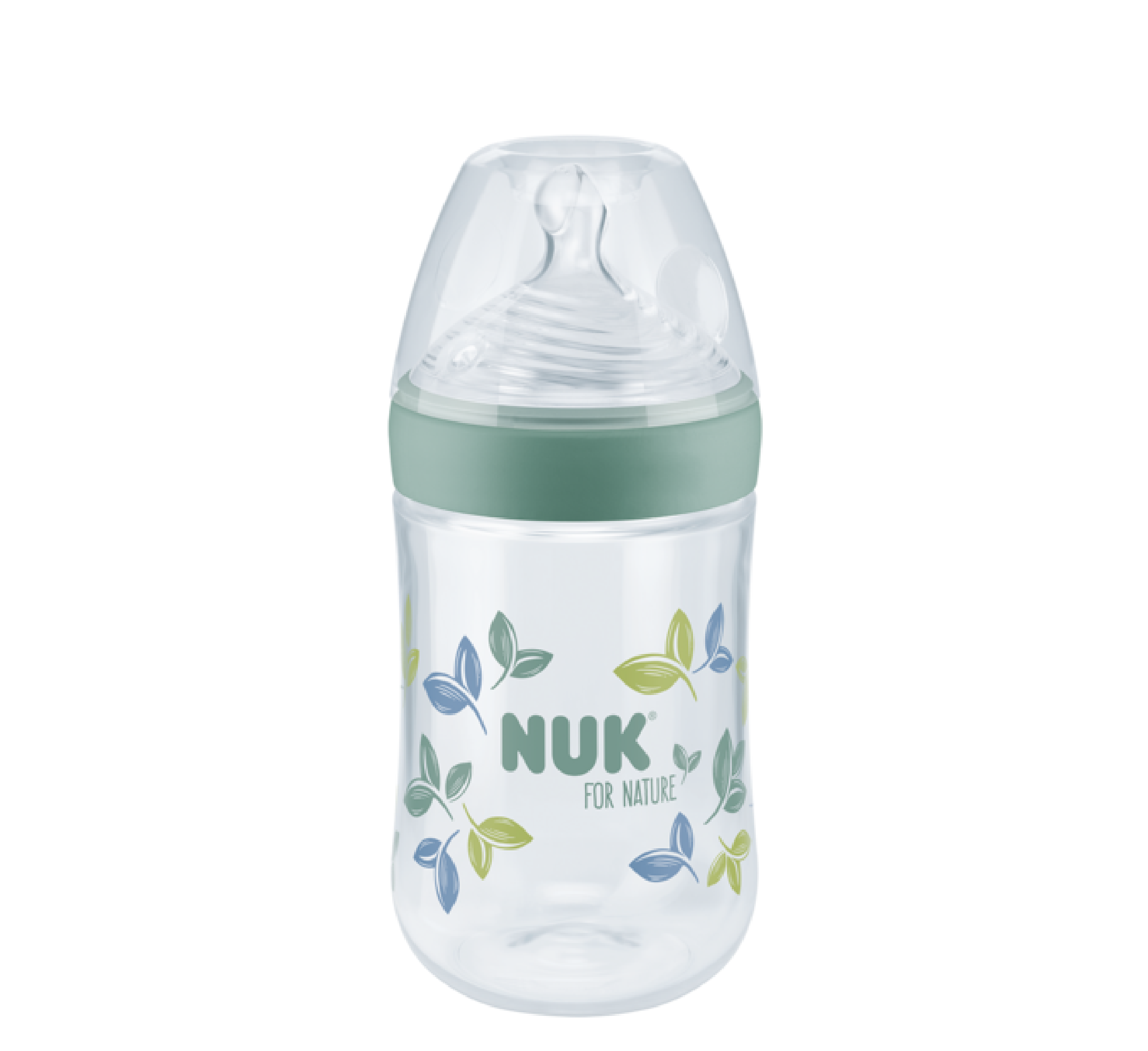 NUK FOR NATURE Shishe Plastike Silikoni Anti-Colic Medium Flow 0m+ *260ml (temp. control) NUK FOR NATURE Shishe Plastike Silikoni Anti-Colic Medium Flow 0m+ *260ml (temp. control)