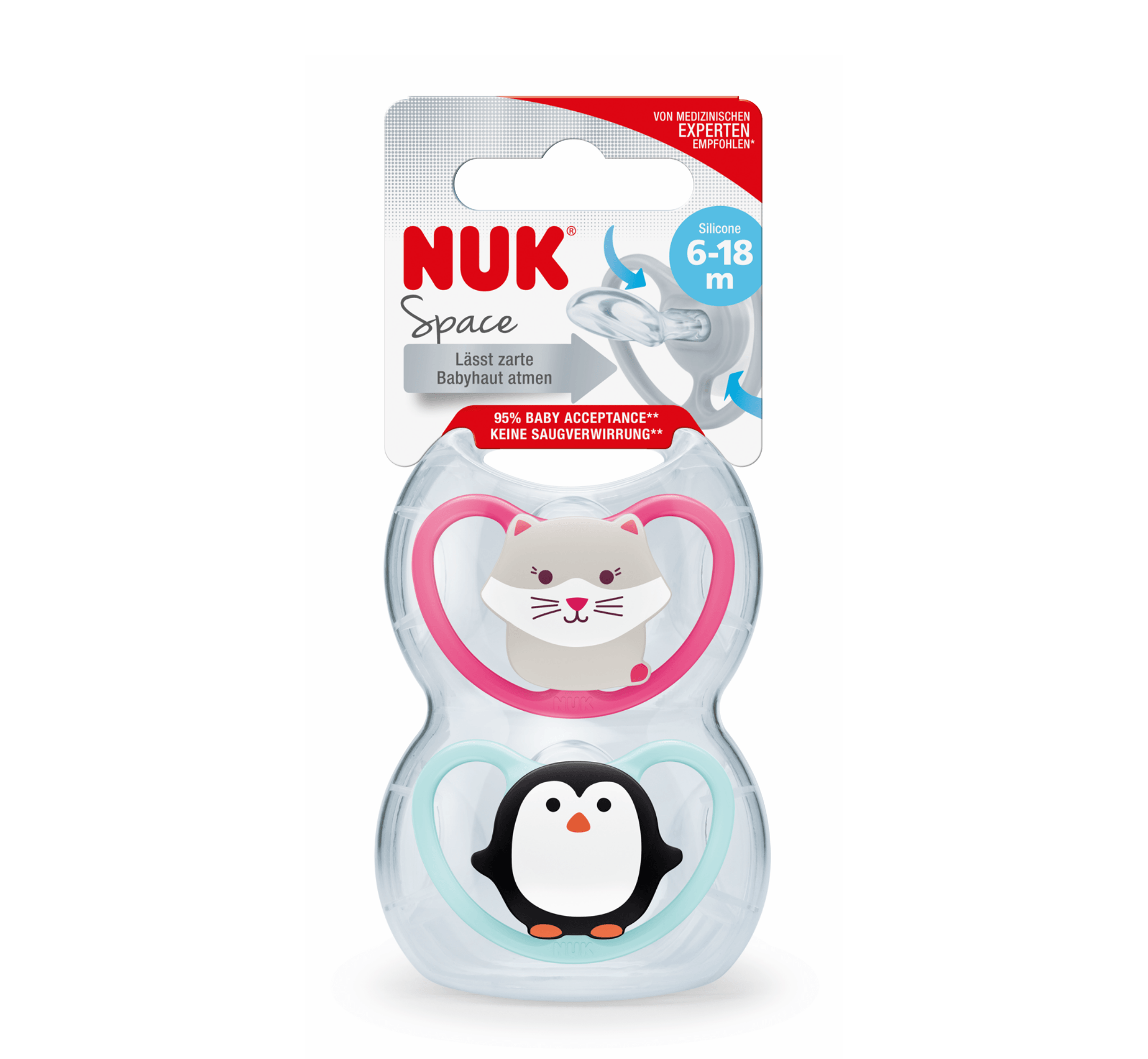 NUK Biberon Rrens Silikon Space - Halsa NUK Biberon Rrens Silikon Space - Halsa