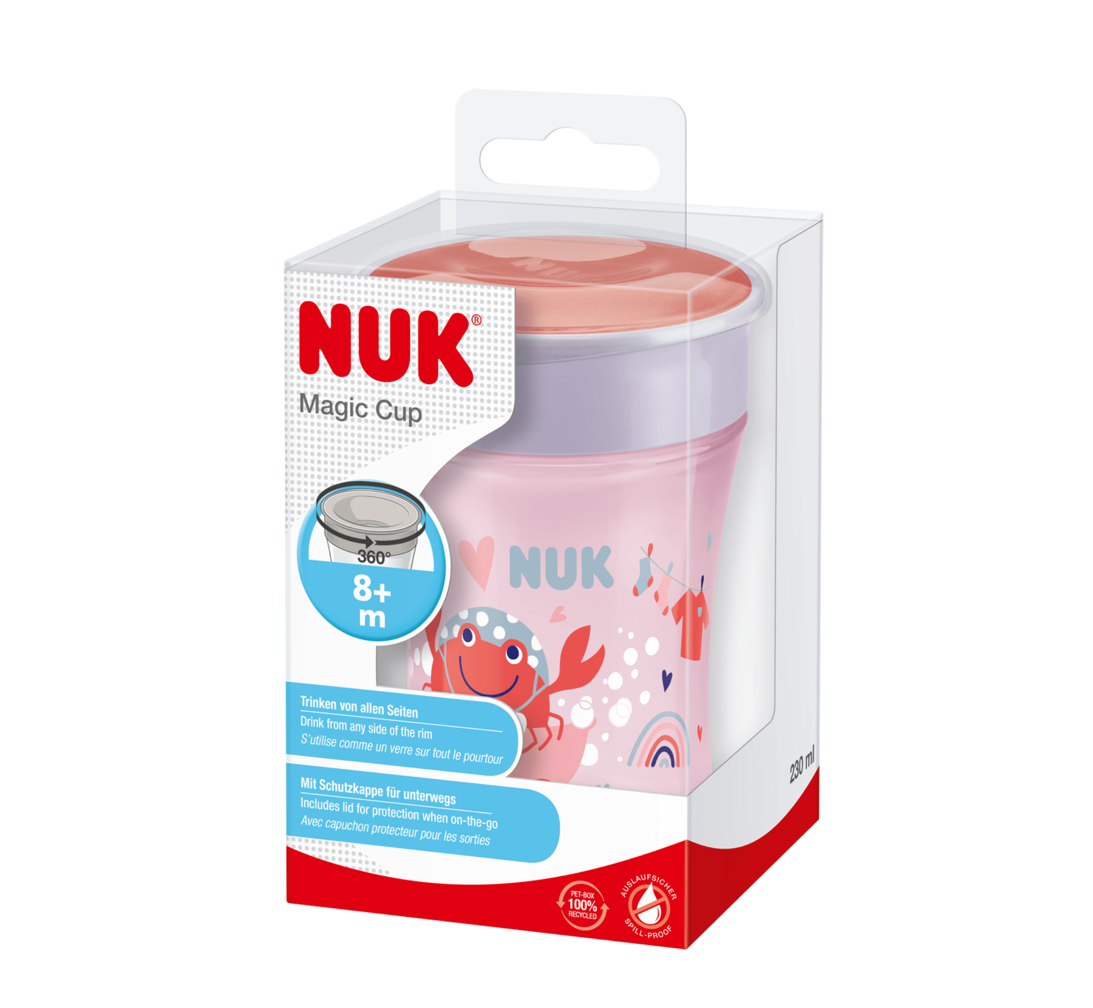 NUK GOTE MAGIC CUP 8M+ 250ML - Halsa NUK GOTE MAGIC CUP 8M+ 250ML - Halsa