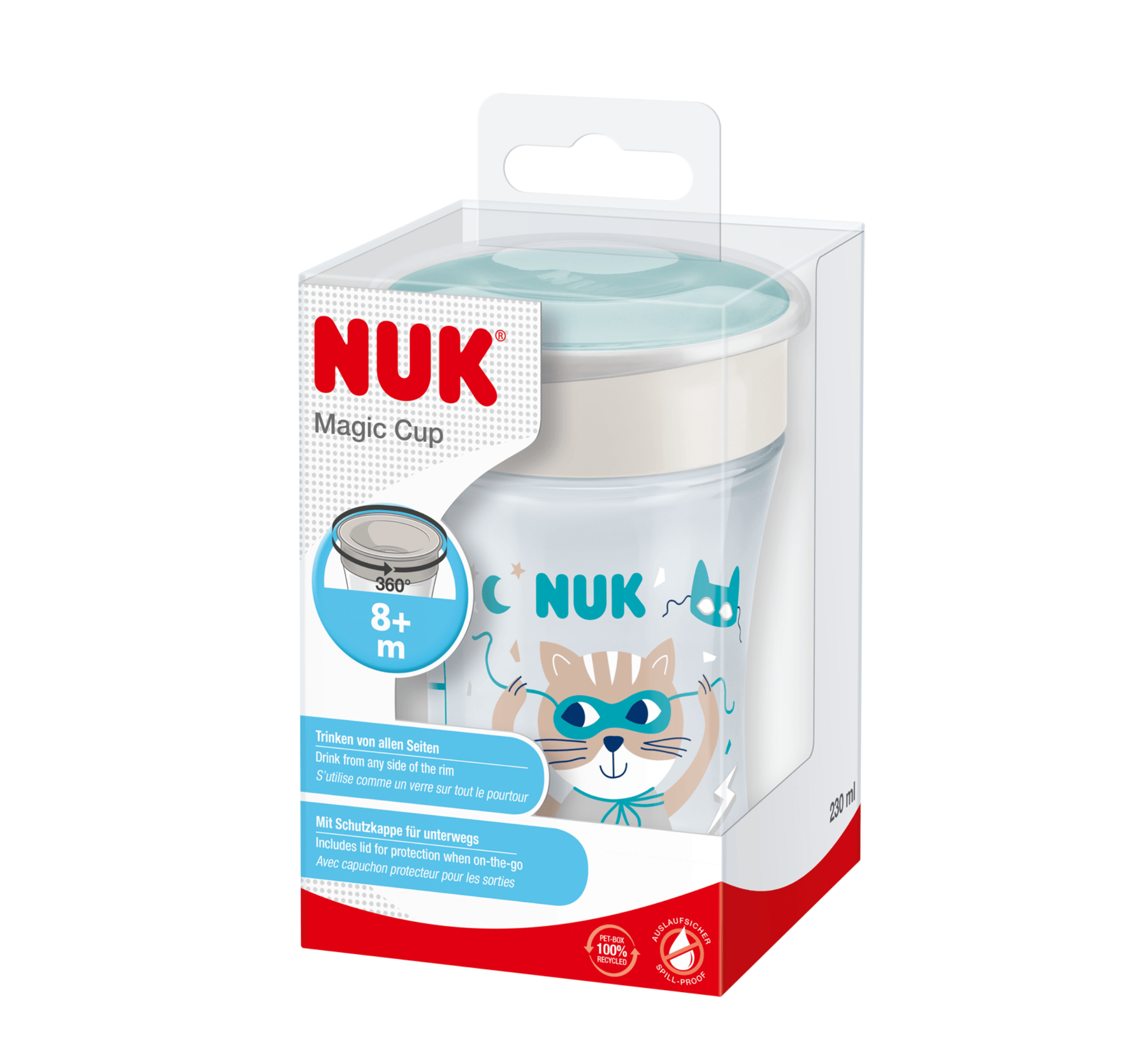 NUK GOTE MAGIC CUP 8M+ 250ML - Halsa NUK GOTE MAGIC CUP 8M+ 250ML - Halsa