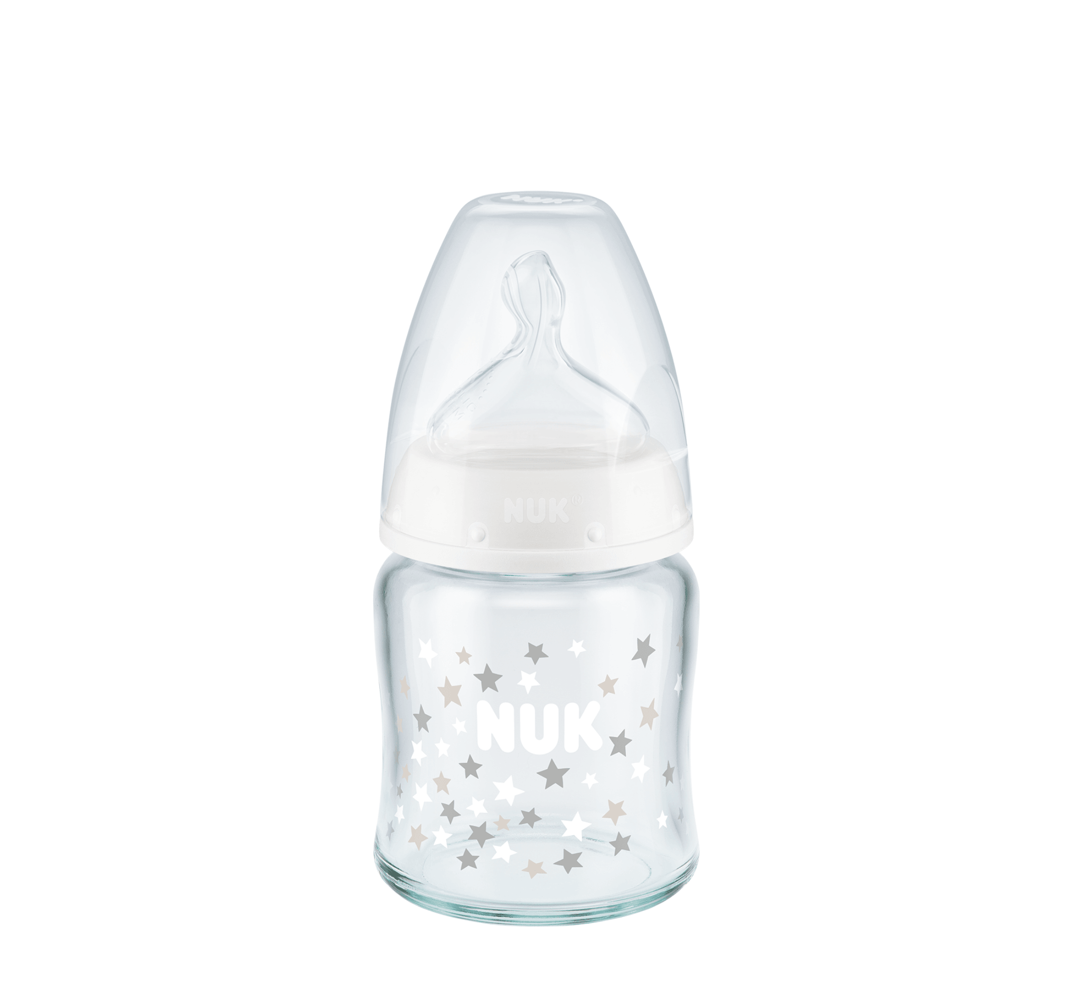 NUK Shishe Qelqi First Choice+ Silikon (Temp.Control) - Halsa NUK Shishe Qelqi First Choice+ Silikon (Temp.Control) - Halsa