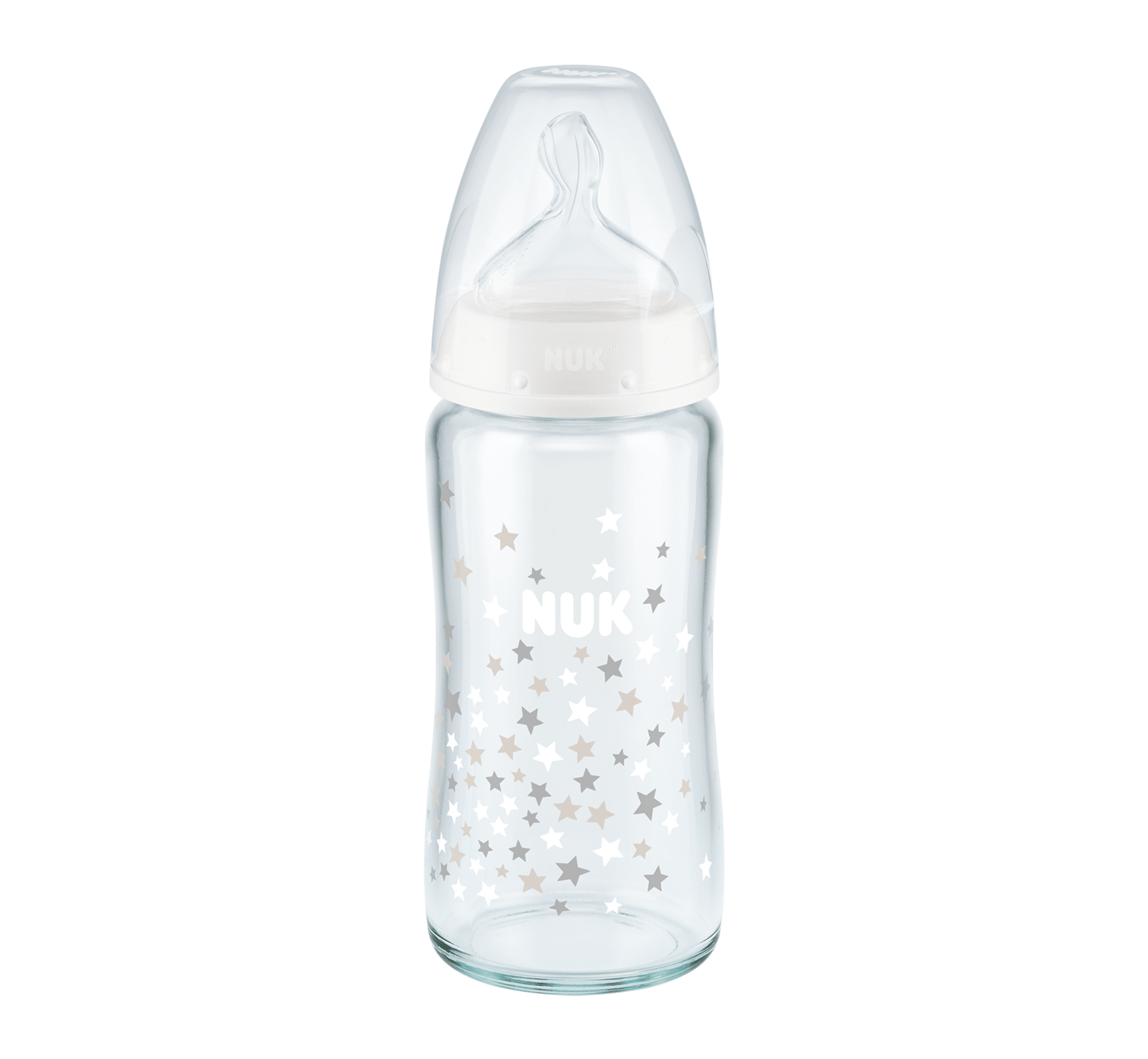 NUK Shishe Qelqi First Choice+ Silikon (Temp.Control) - Halsa NUK Shishe Qelqi First Choice+ Silikon (Temp.Control) - Halsa