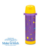 Stainless steel insulated water bottle "We Care", Purple Unicorn 500ml