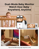 Momcozy 5-Inch Dual-mode Smart Baby Monitor with 2 Camera -BM04