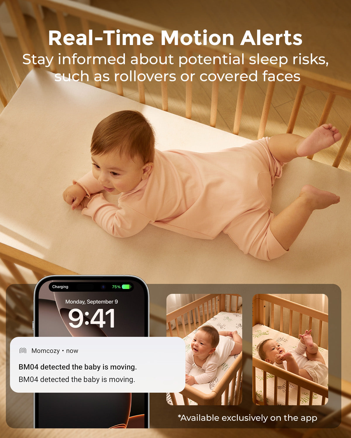 Momcozy 5-Inch Dual-mode Smart Baby Monitor with 2 Camera -BM04