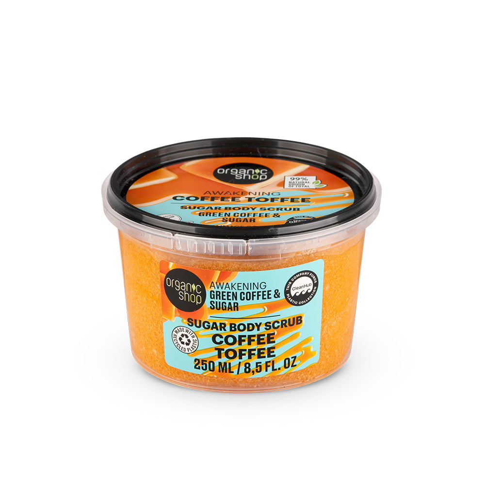 AWAKENING COFFEE TOFFEE SUGAR BODY SCRUB GREEN COFFEE & SUGAR
