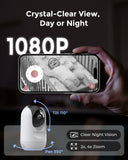 Momcozy 5-Inch Dual-mode Smart Baby Monitor with 2 Camera -BM04