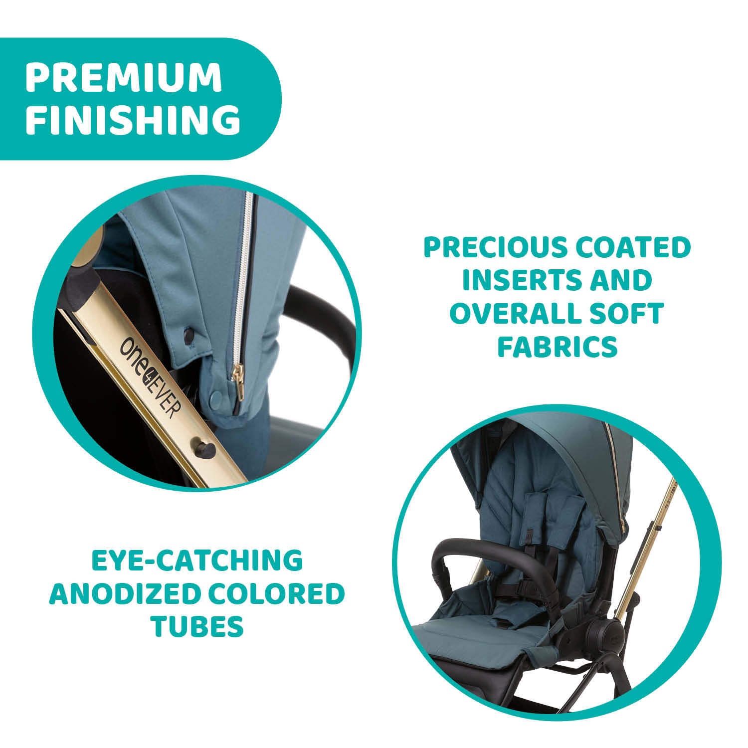 One4Ever 2-ways facing stroller Lightweight