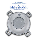 Round stainless steel insulated lunch box "We Care", pink 850ml