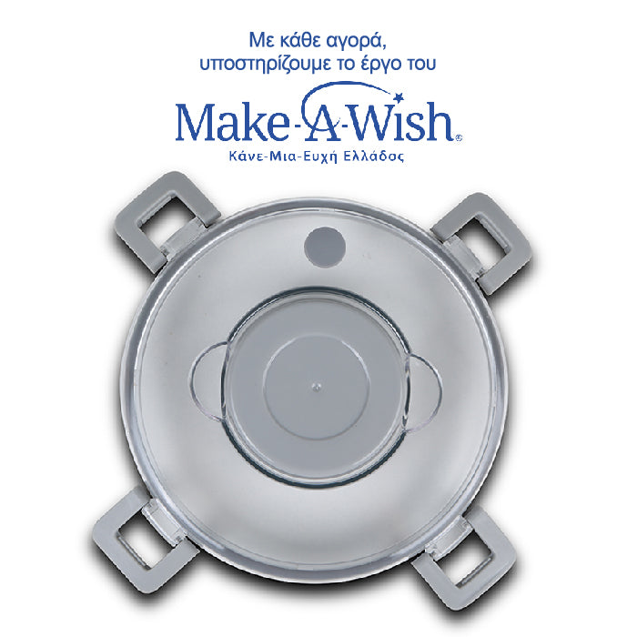 Round stainless steel insulated lunch box "We Care", pink 850ml