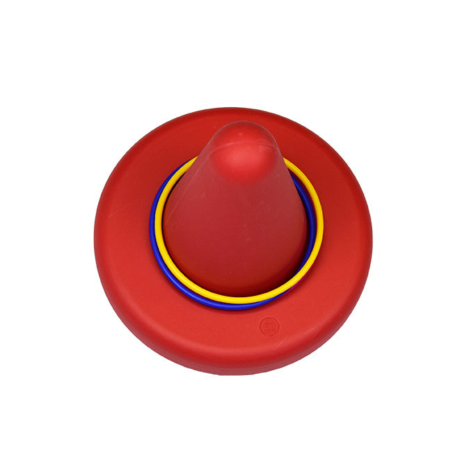 2in1 balance stool and hoopla game, red