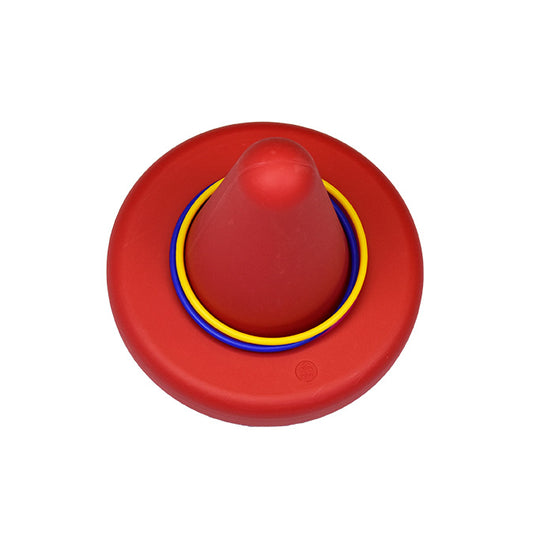 2in1 balance stool and hoopla game, red