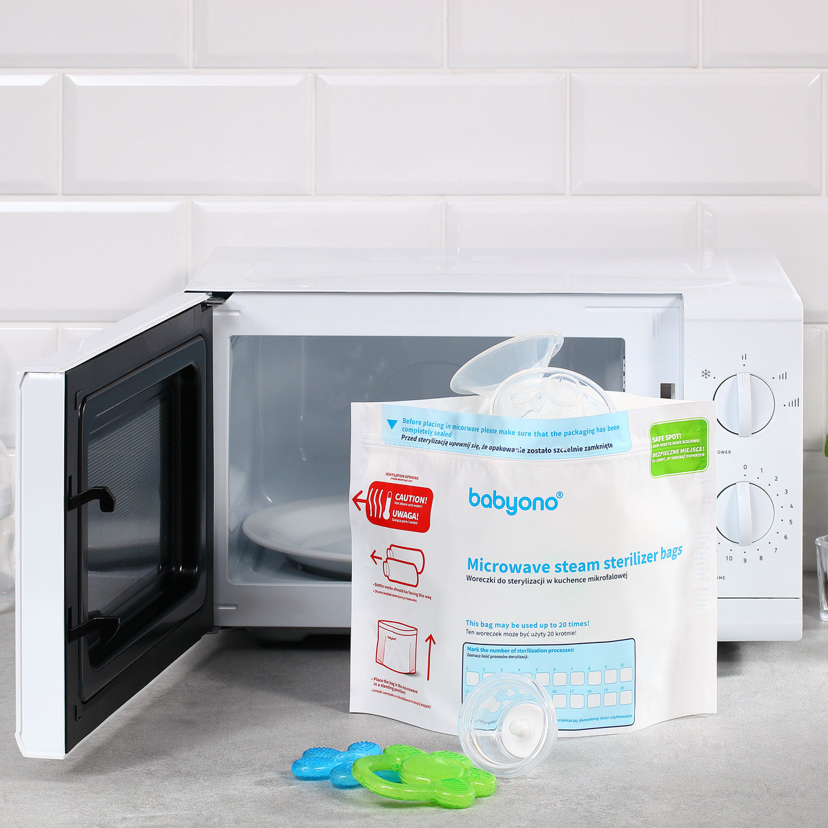 Microwave steam sterilizer bags 5 pcs
