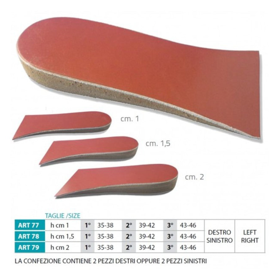 79 3/4 OK PED Heel Thickness 3/4 Pads