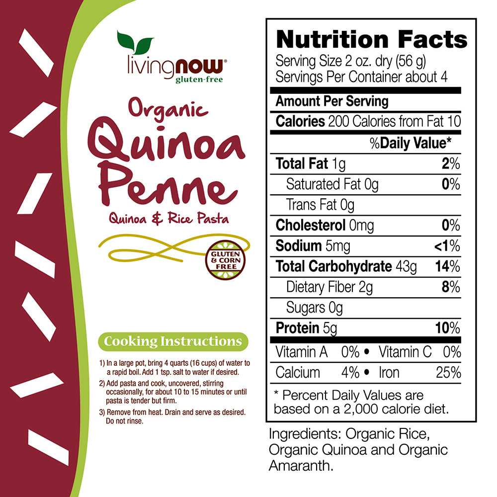 Quinoa Penne Pasta, Organic