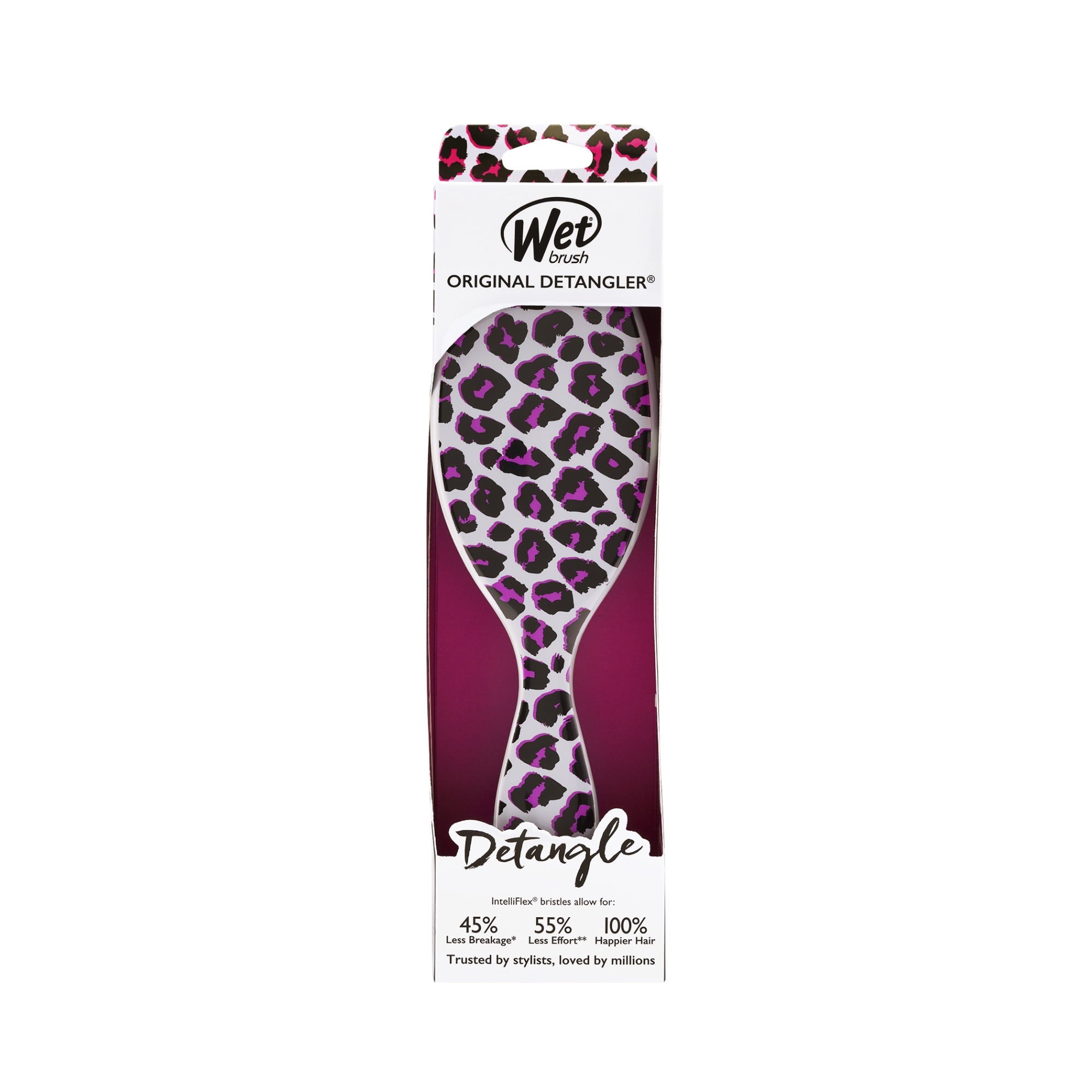 Wet Brush Original Detangler Brush - Safari Pink Leopard- 1 Pc