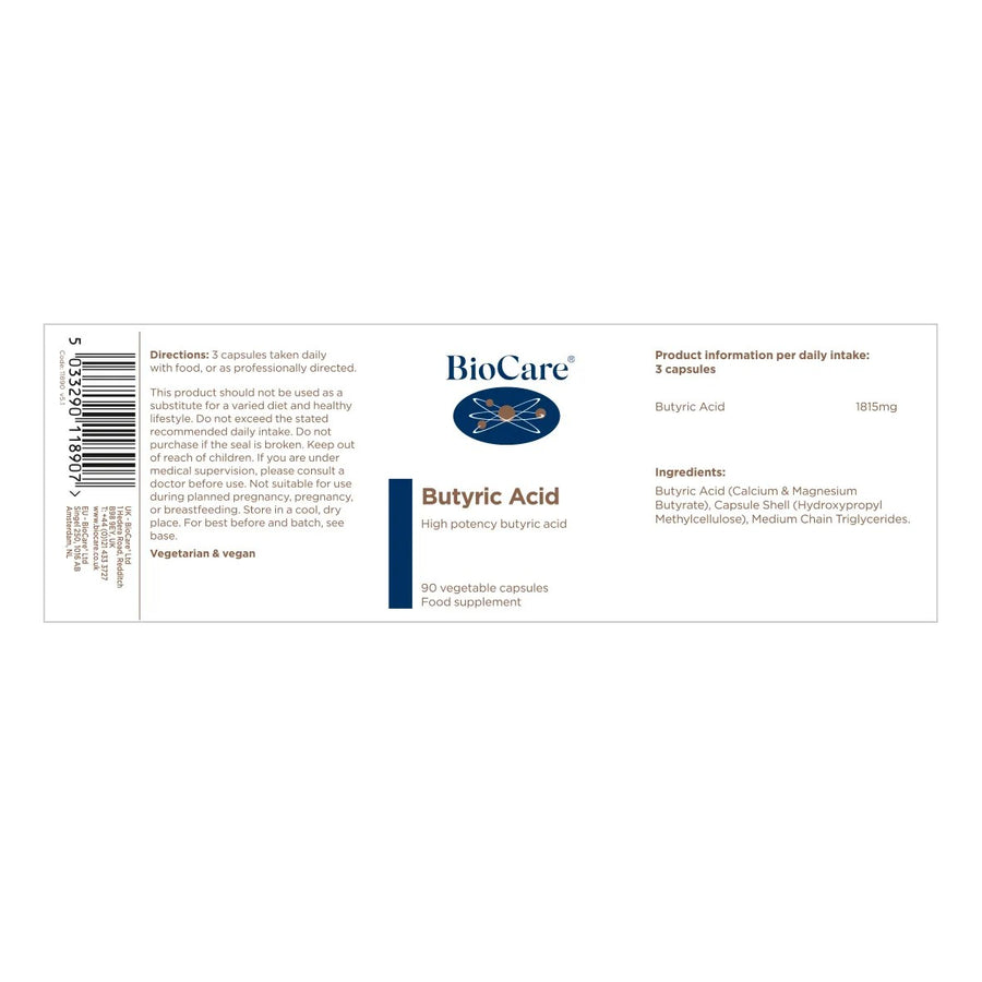 Butyric Acid 90 Capsules