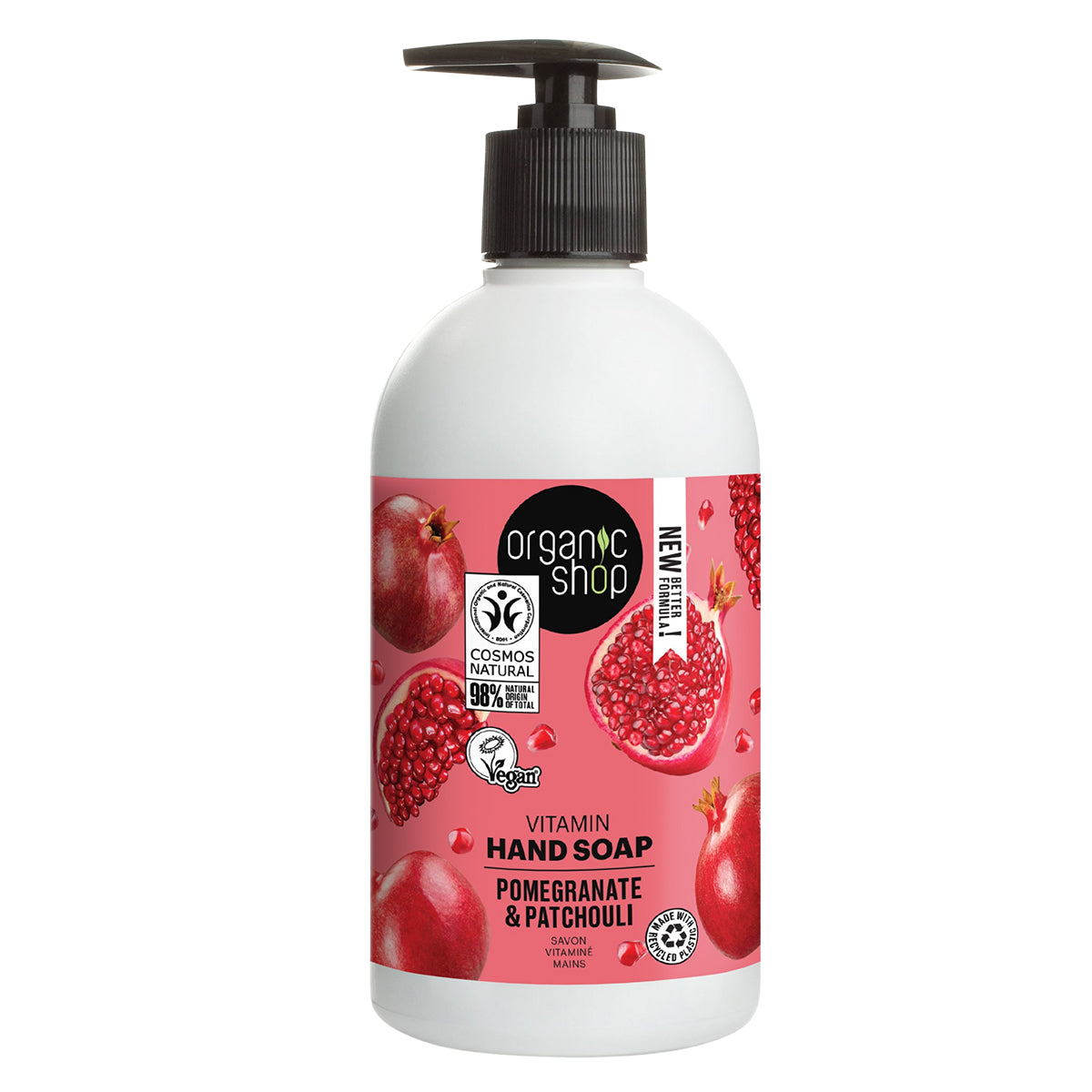 O.SH VITAMIN HAND SOAP POMEGRANATE 500ML-(1649)