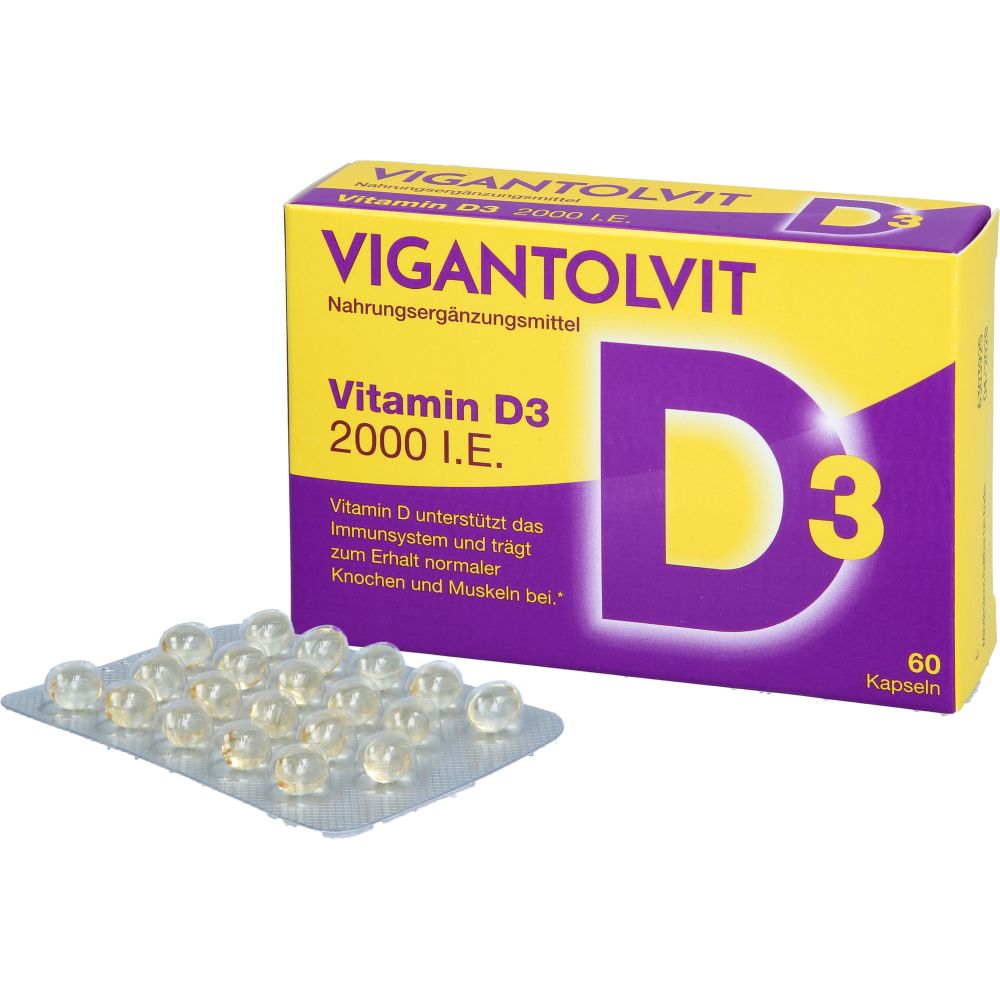 VIGANTOLVIT 2000 I.E. Vitamin D3 Weichkapseln 60 St