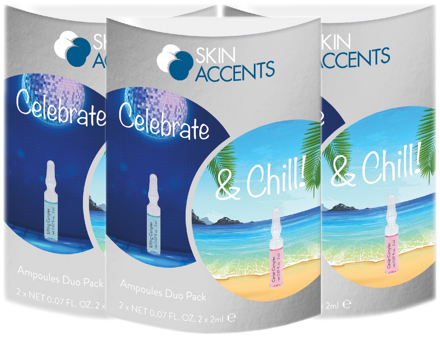 CELEBRATE & CHILL AMPOULES DUO PACK 2×2 ml