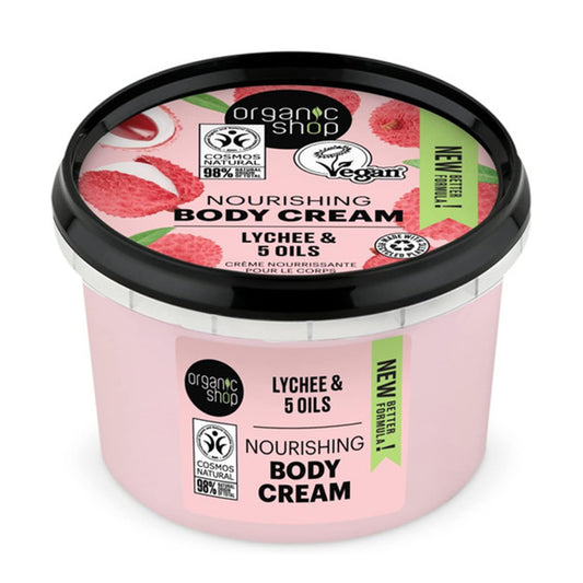 O.SH BODY CREAM PINK LYCHEE 250 ML (2424E)
