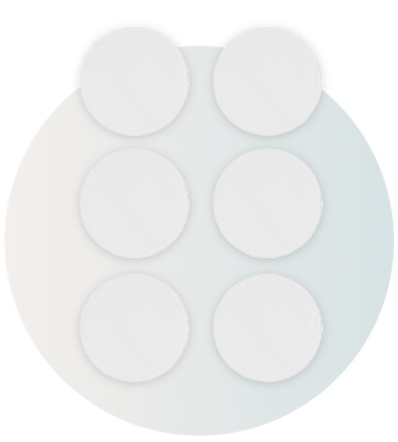 Washable 6x Cotton Breast Pads