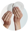 Washable 6x Cotton Breast Pads