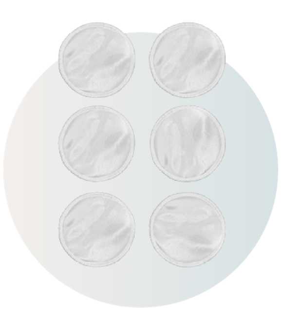 Washable 6x Silk Breast Pads