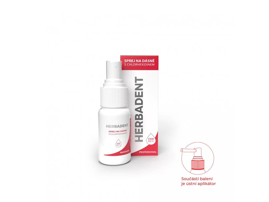 HERBADENT PROFESSIONAL Gum Spray with Chlorhexidine 25 ml