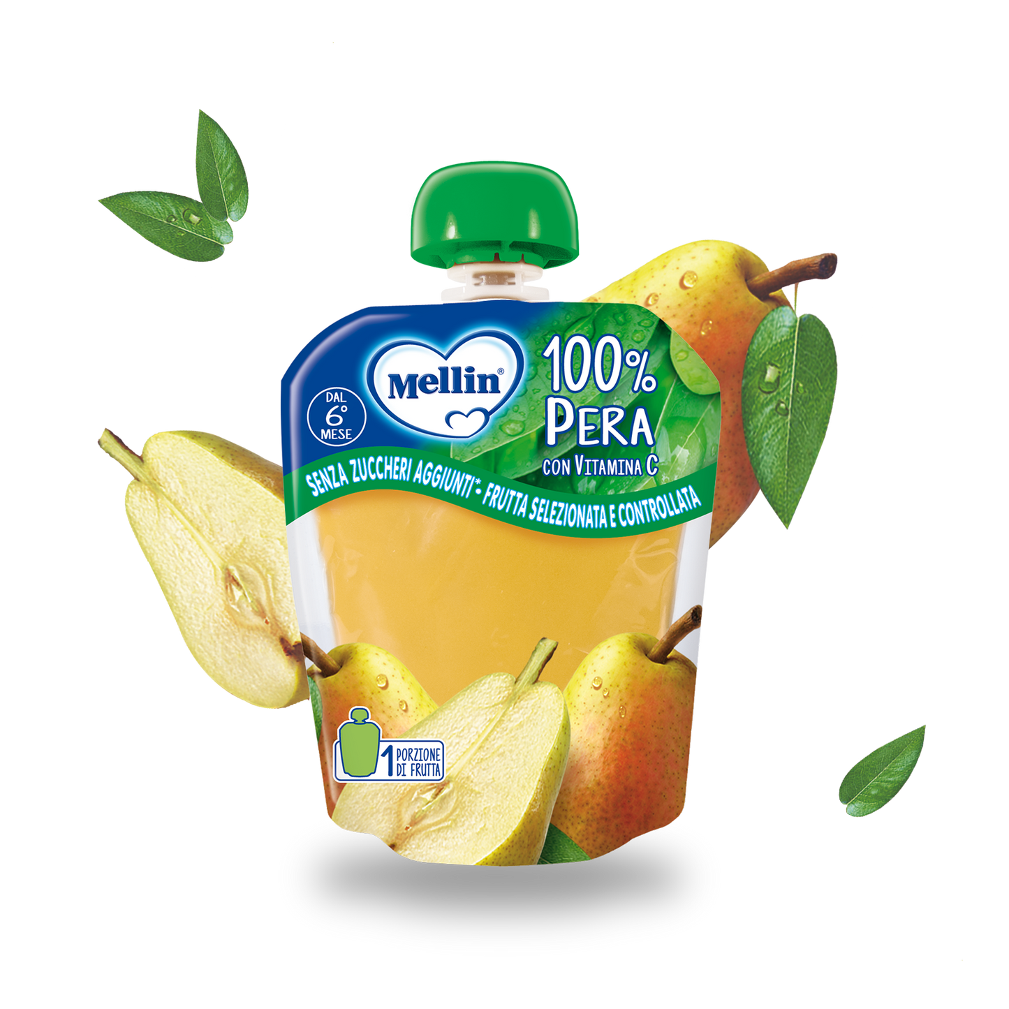 Merenda 100% Pera con Vitamina C Confezione da 90 g