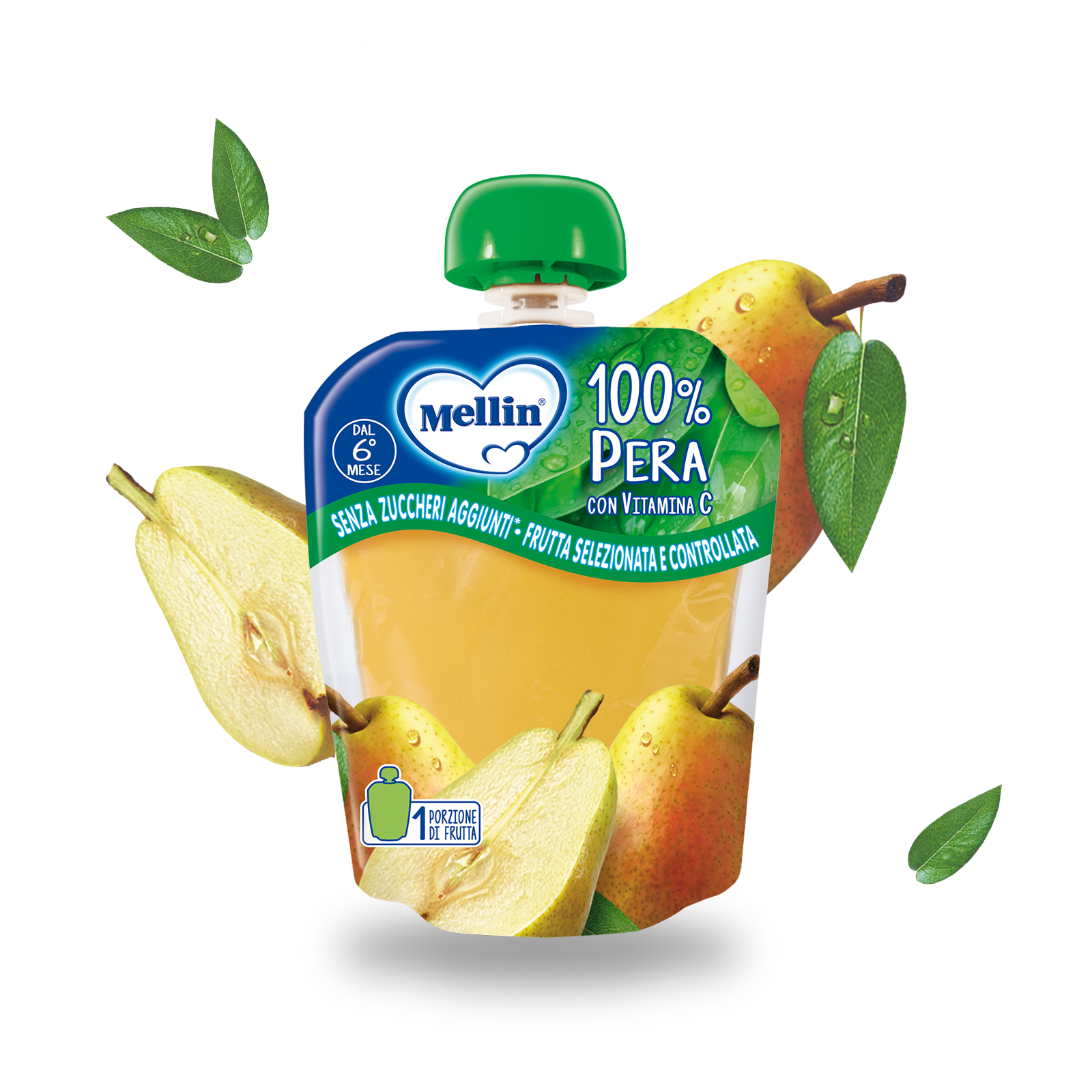 Merenda 100% Pera con Vitamina C Confezione da 90 g