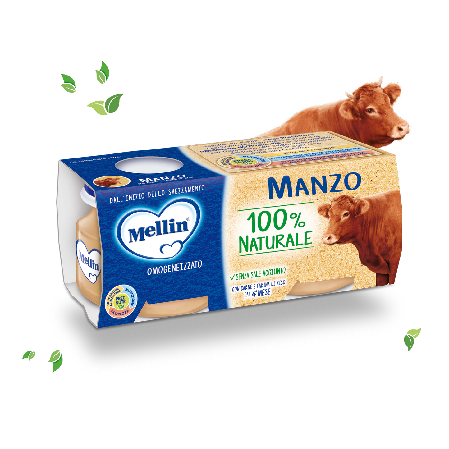 Manzo Confezione da 160 g ℮ (2 vasetti x 80 g)