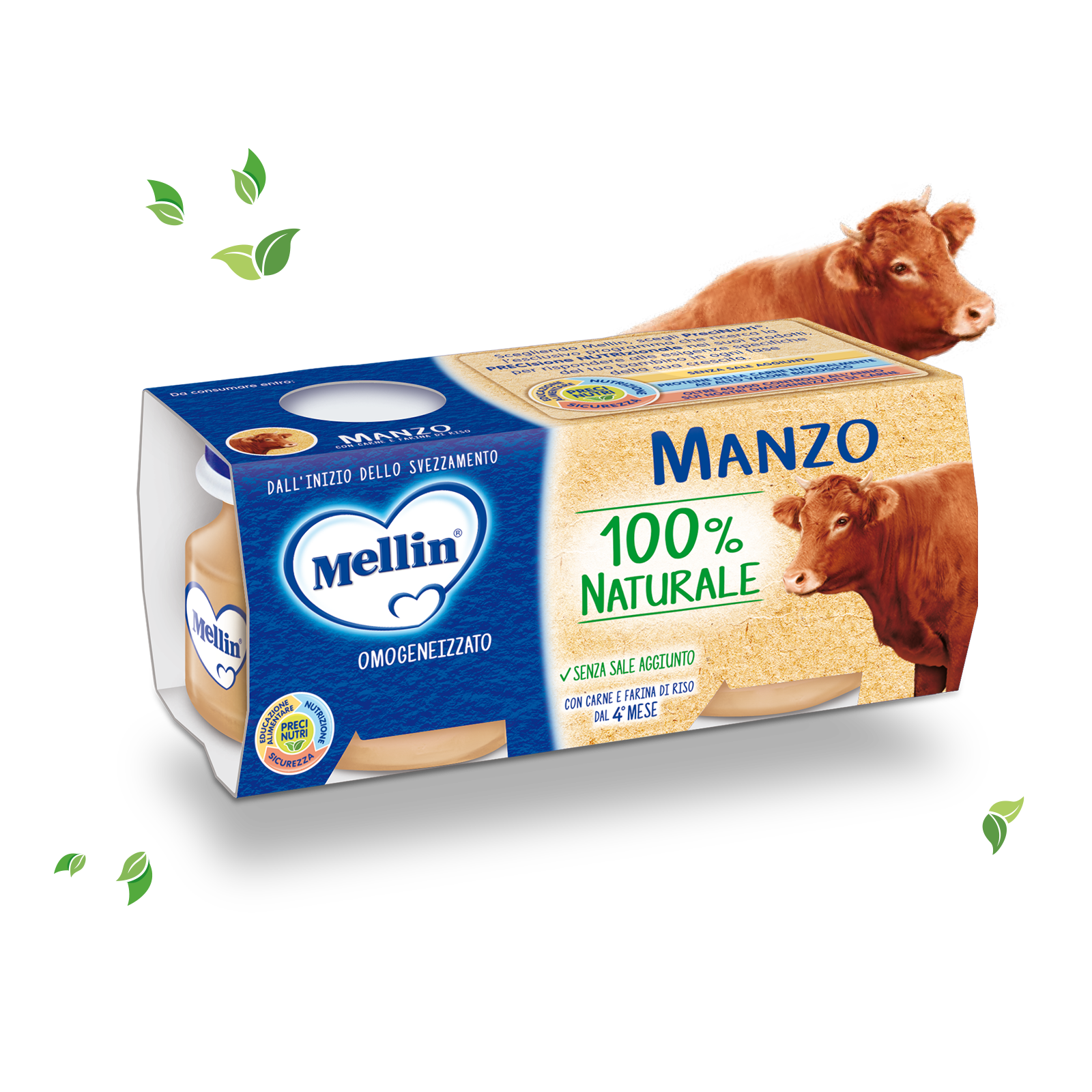 Manzo Confezione da 160 g ℮ (2 vasetti x 80 g)