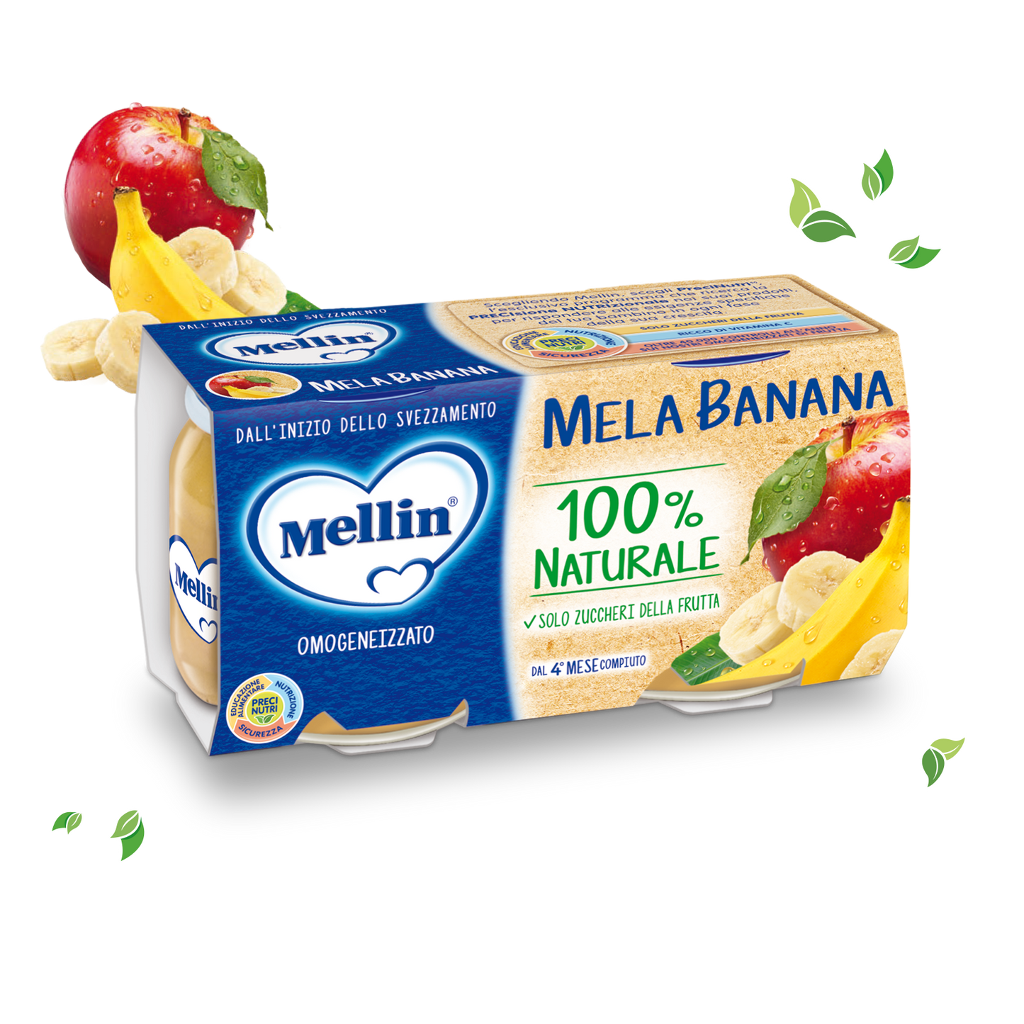 Mela Banana Confezione da 200 g ℮ (2 vasetti x 100 g)
