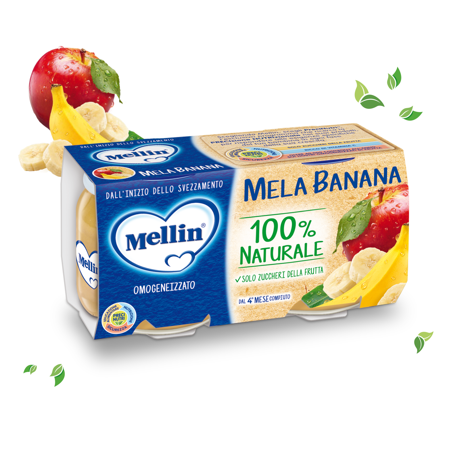 Mela Banana Confezione da 200 g ℮ (2 vasetti x 100 g)