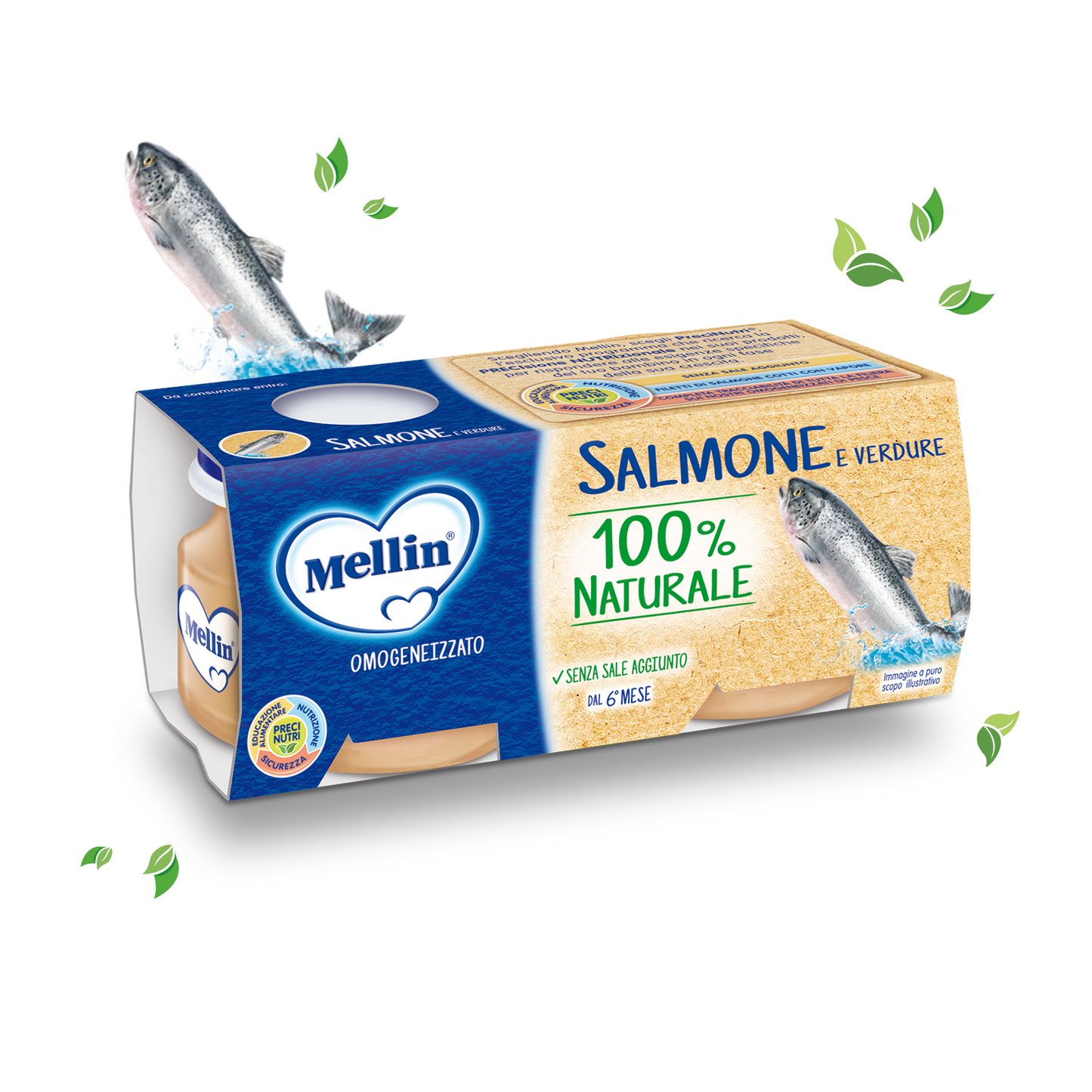 Salmone Confezione da 160 g ℮ (2 vasetti x 80 g)
