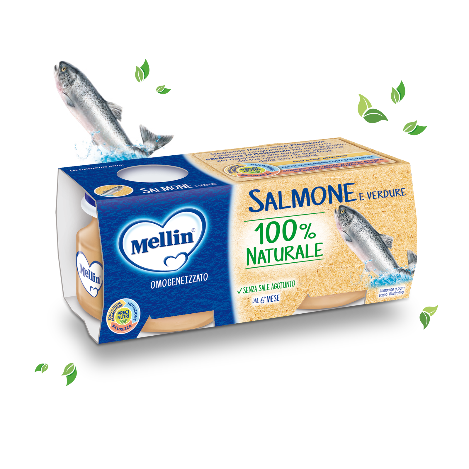 Salmone Confezione da 160 g ℮ (2 vasetti x 80 g)