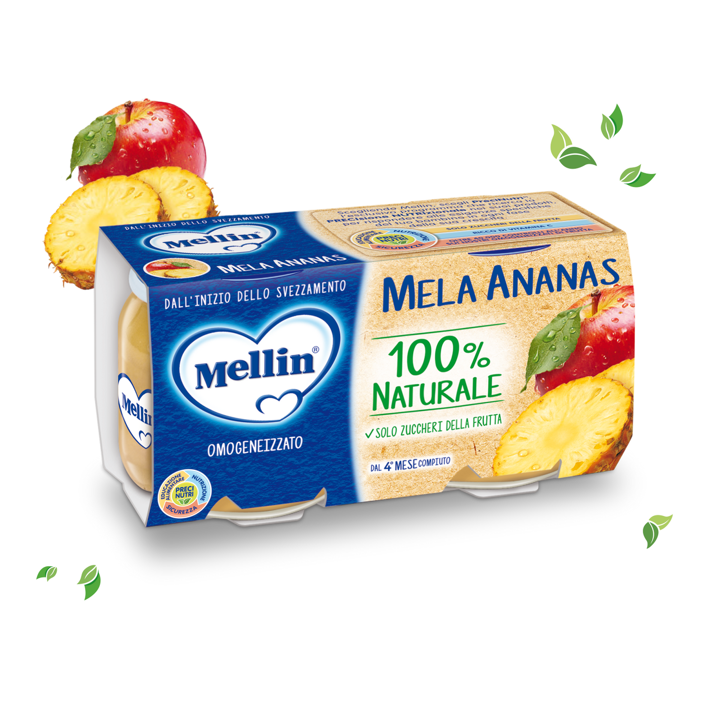 Mela Ananas Confezione da 200 g  (2 vasetti x 100 g)