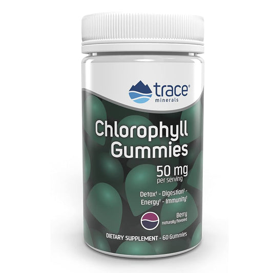 CHLOROPHYLL 50MG GUMMYBERRY FLAVOR x 60 CPS Trace Minerals